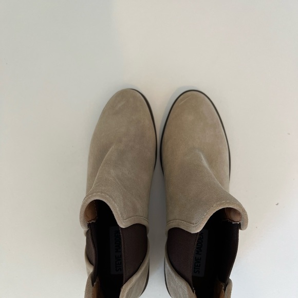 Steve Madden Darbie Suede Boots Size Taupe Dares 6.5 - Picture 8 of 11